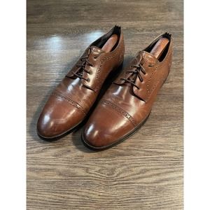 Cole Haan Grand.OS 360 Cap Toe Brown Leather Oxford Shoes Men's Size 11.5